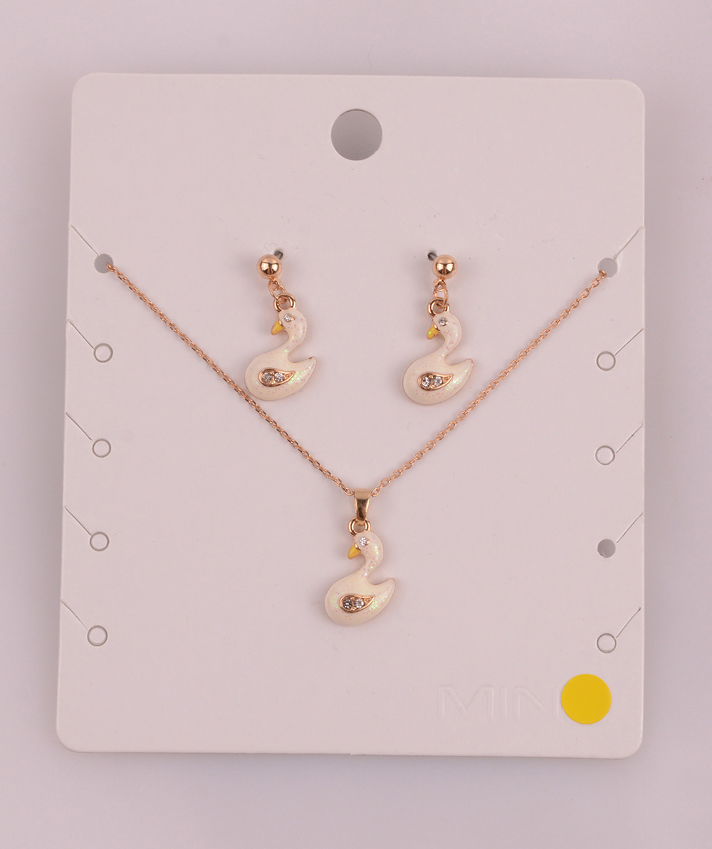 906962 Epoxy Necklace+Earring Set