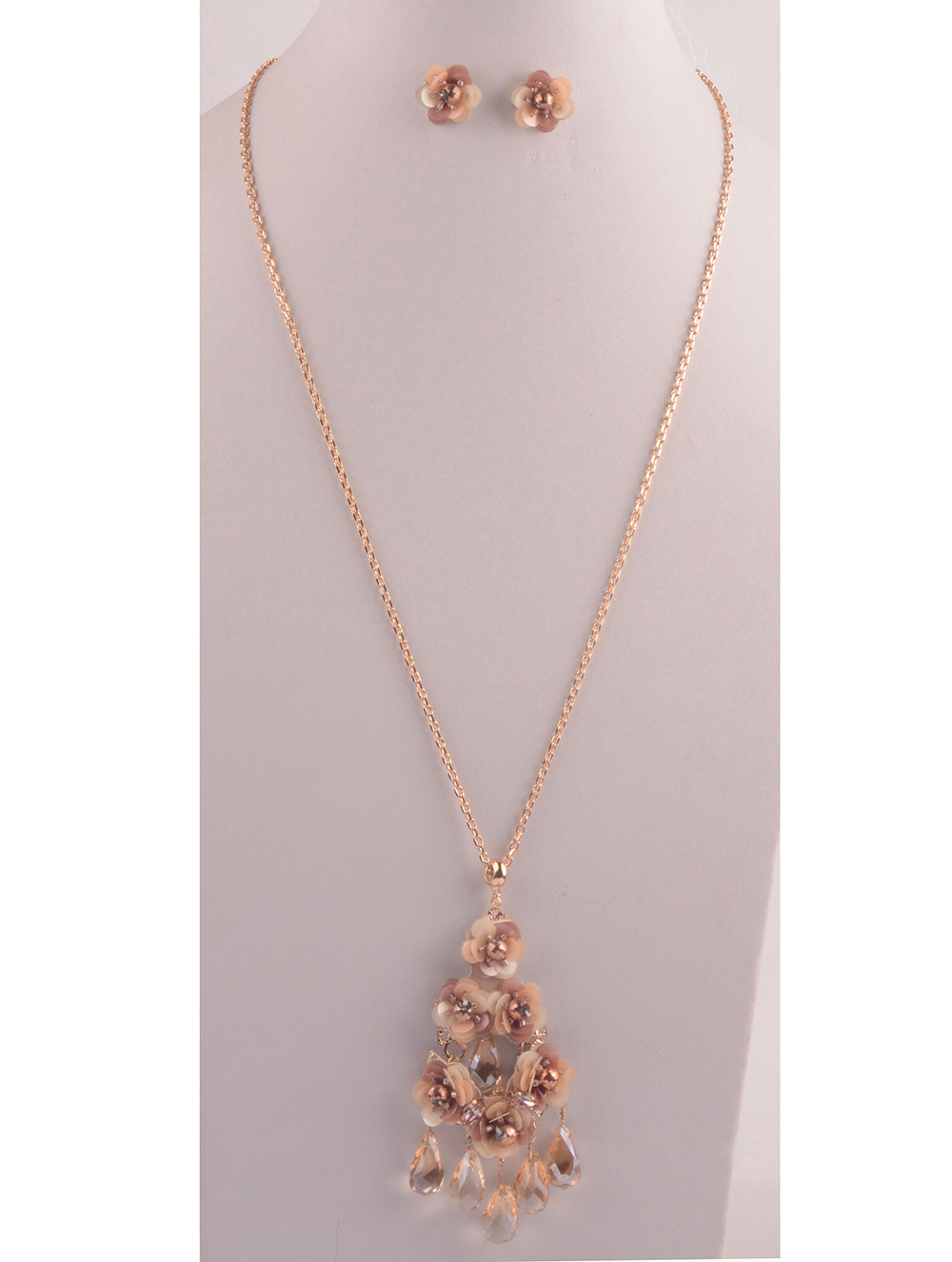 907616 Lady Long Necklace+Earring Set